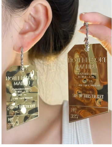 Resort Ticket Earrings