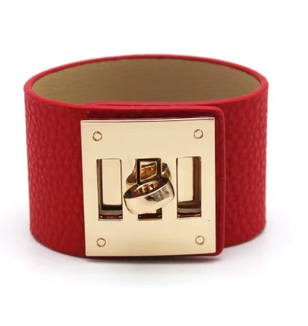 Fashion Punk Wide Leather Bracelets