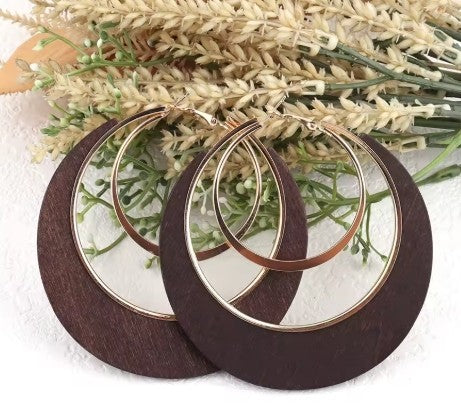 Newest 9CM Gold Hoop In A Hoop Earrings.