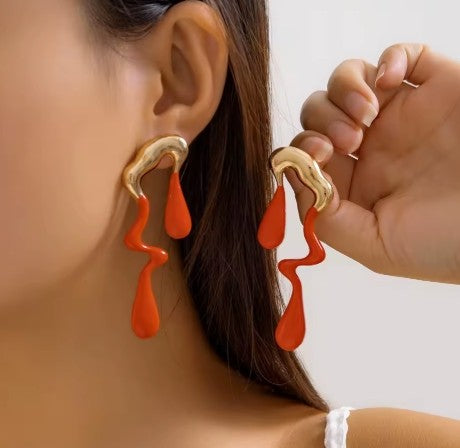 Trendy Fashion "DRIP" Earrings