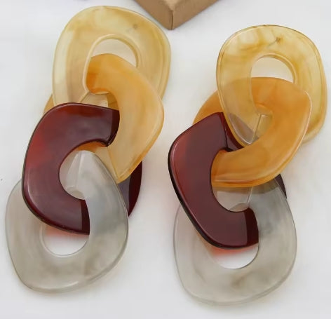 Acrylic Minimalist Earrings Charm Statement Geometric