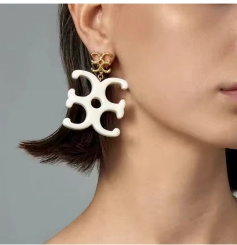 Smooth Acrylic Symbol Earrings