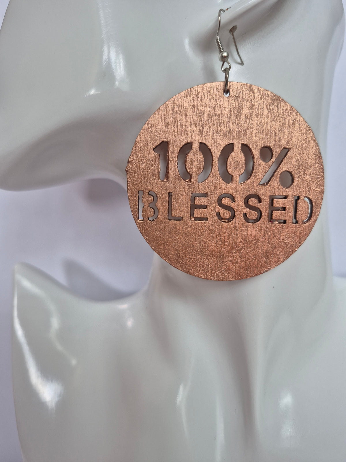 100% Blessed Wood Earrings