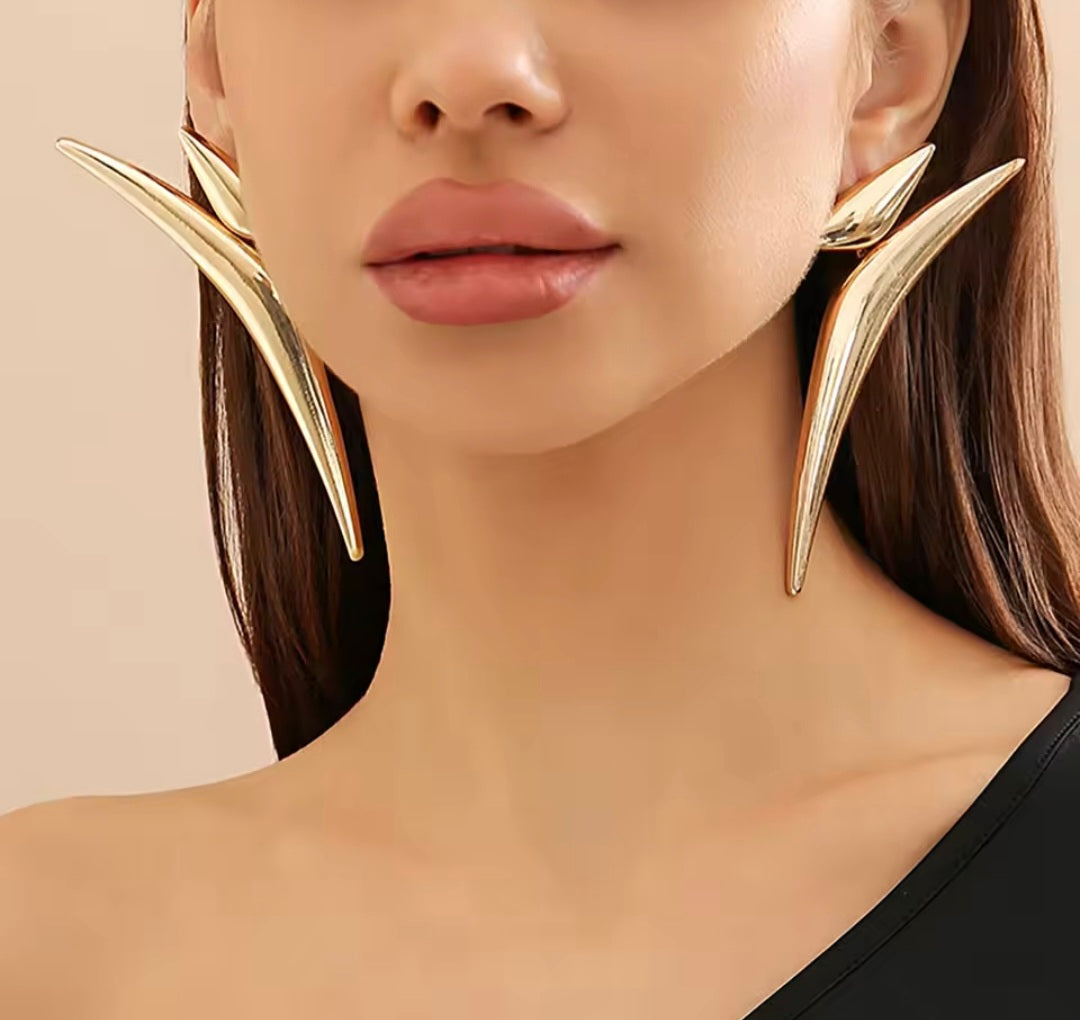 Geometric Angled Earrings