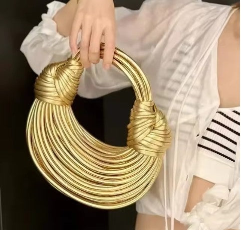Unique Noodle Knot Design Purse
