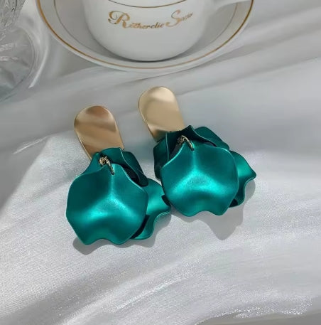Metallic Petal Earrings