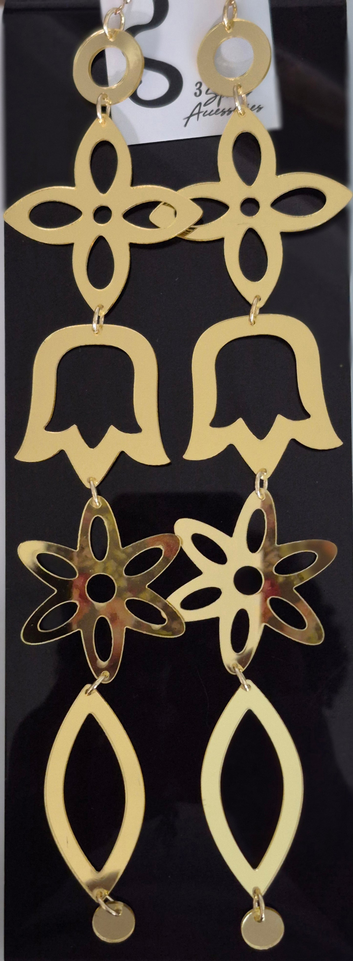 Uber Long Flashy Earrings