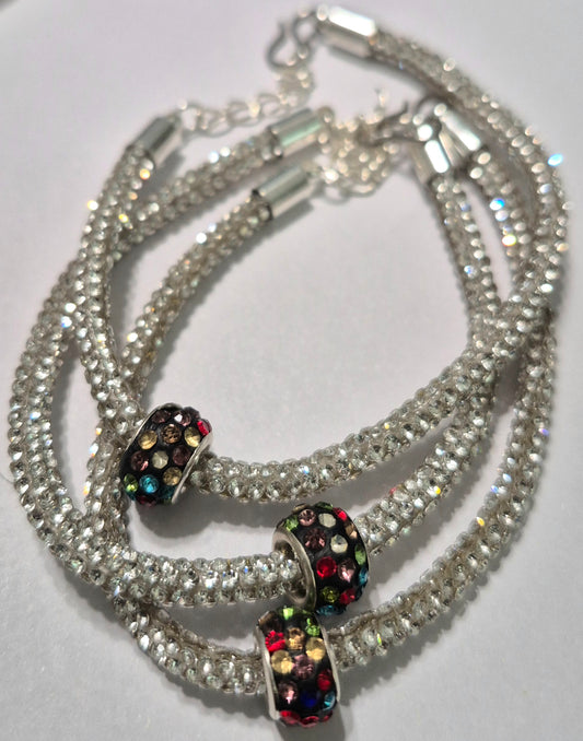 3 Spirits Original, Shimmer Bracelets- Silver