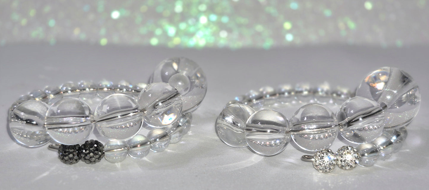 Nudes & Rhinestones Multicolored Bracelets