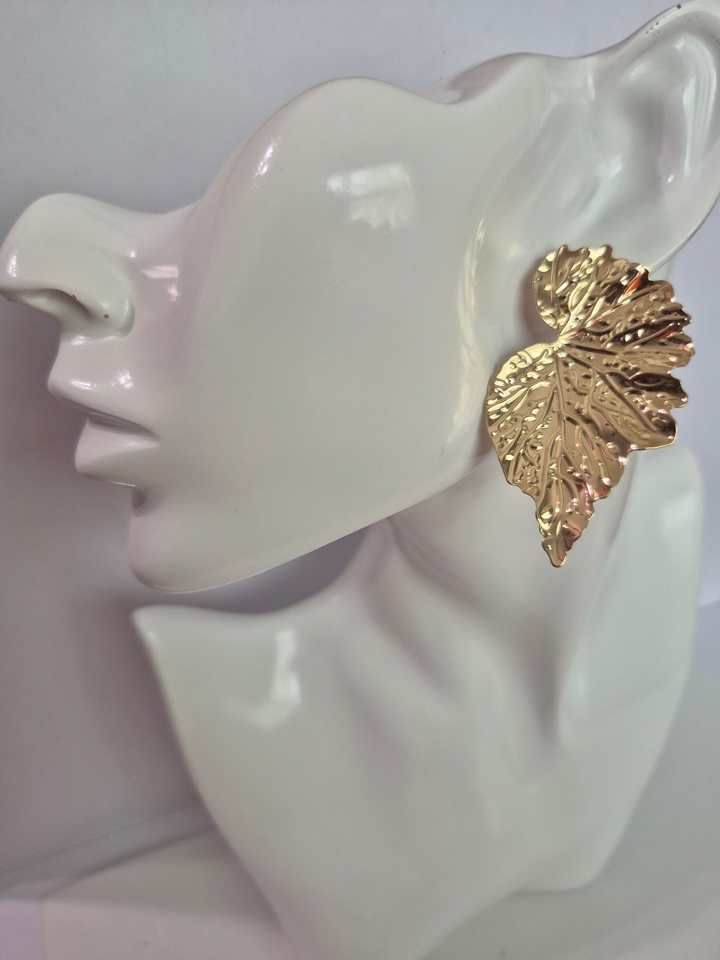 Leafy Metal Earrings