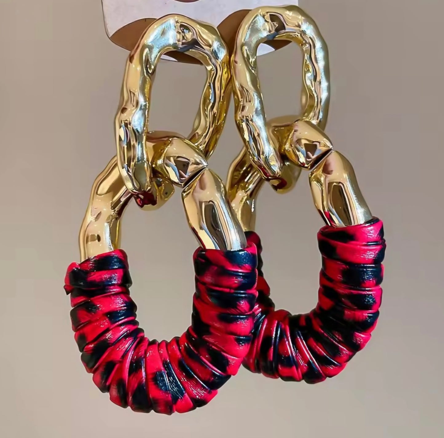 Edgy Link Earrings