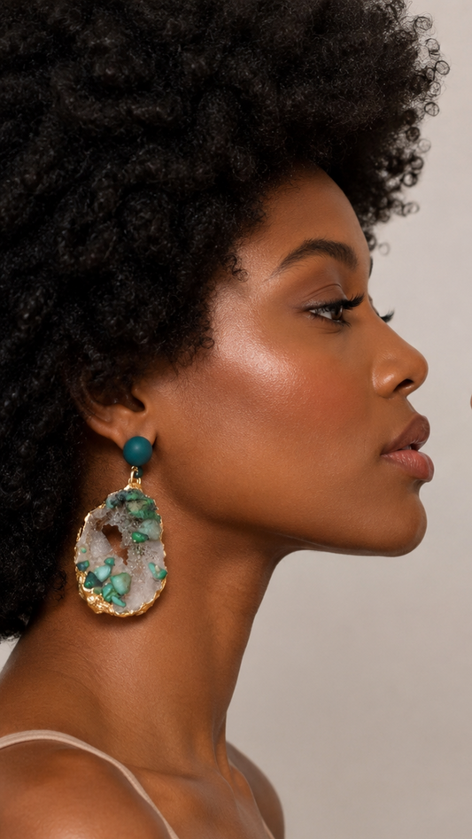 Simulated Mineral Earrings