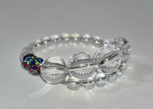 Nudes & Rhinestones Multicolored Bracelets