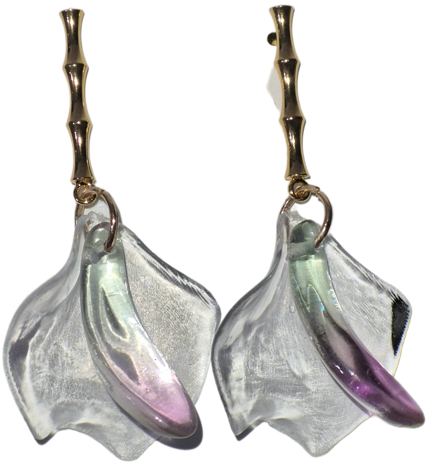 New Transparent Petal Earrings