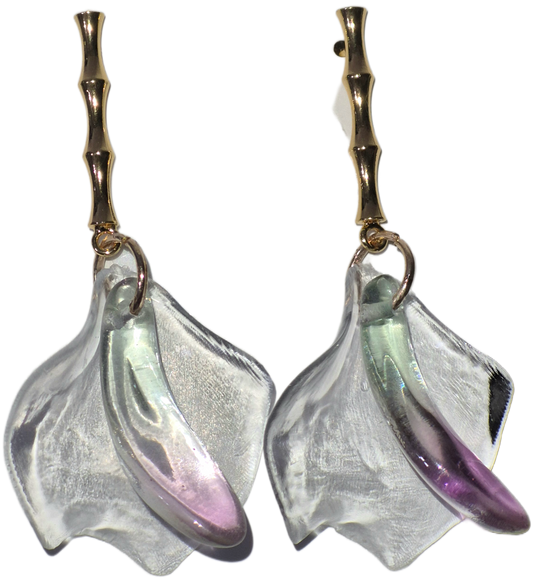 New Transparent Petal Earrings