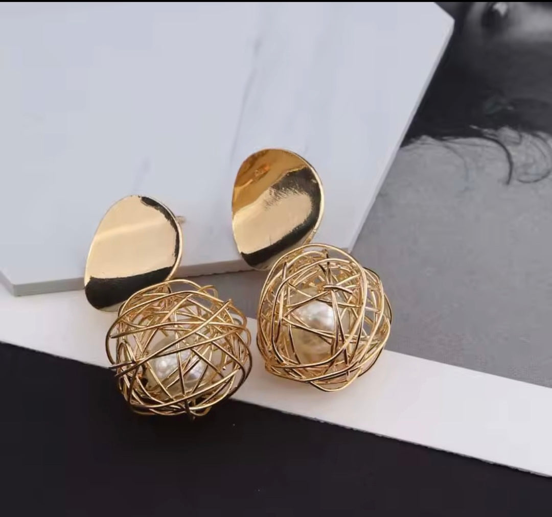 Egg In A Nest Earring.