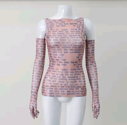 "Born This Way" Sheer Tank Top