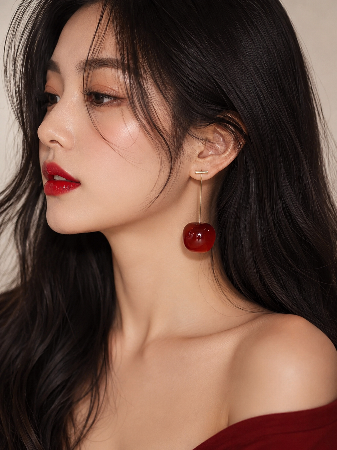 Trendy Cherry Earrings