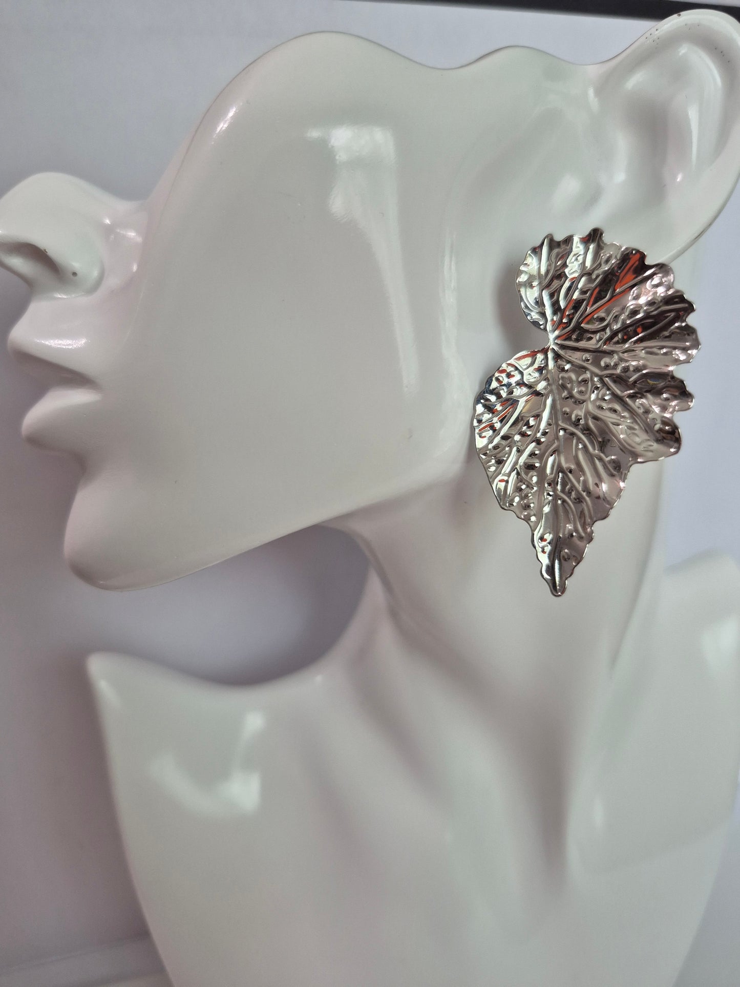 Leafy Metal Earrings