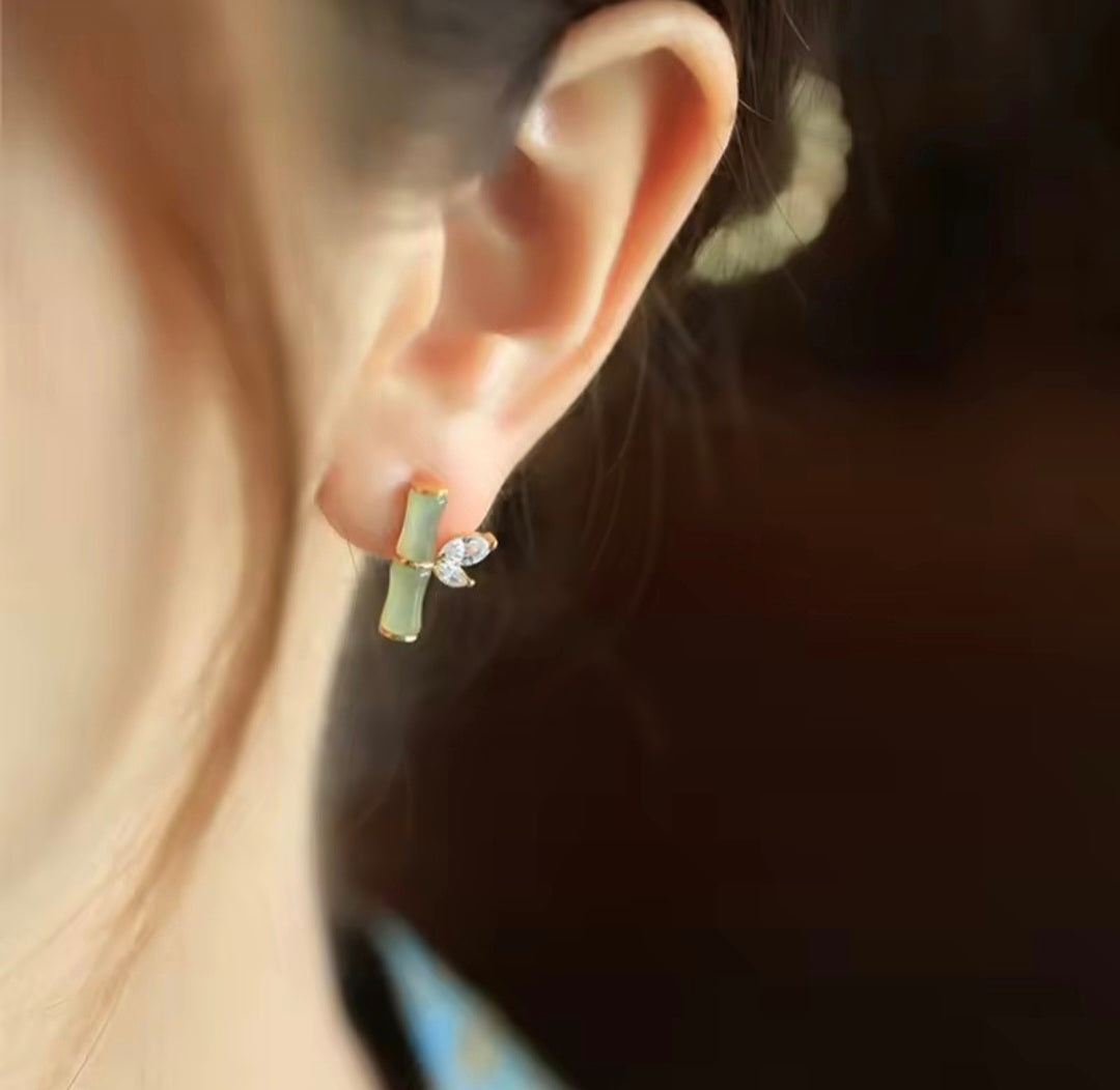 Bamboo Stud Earrings