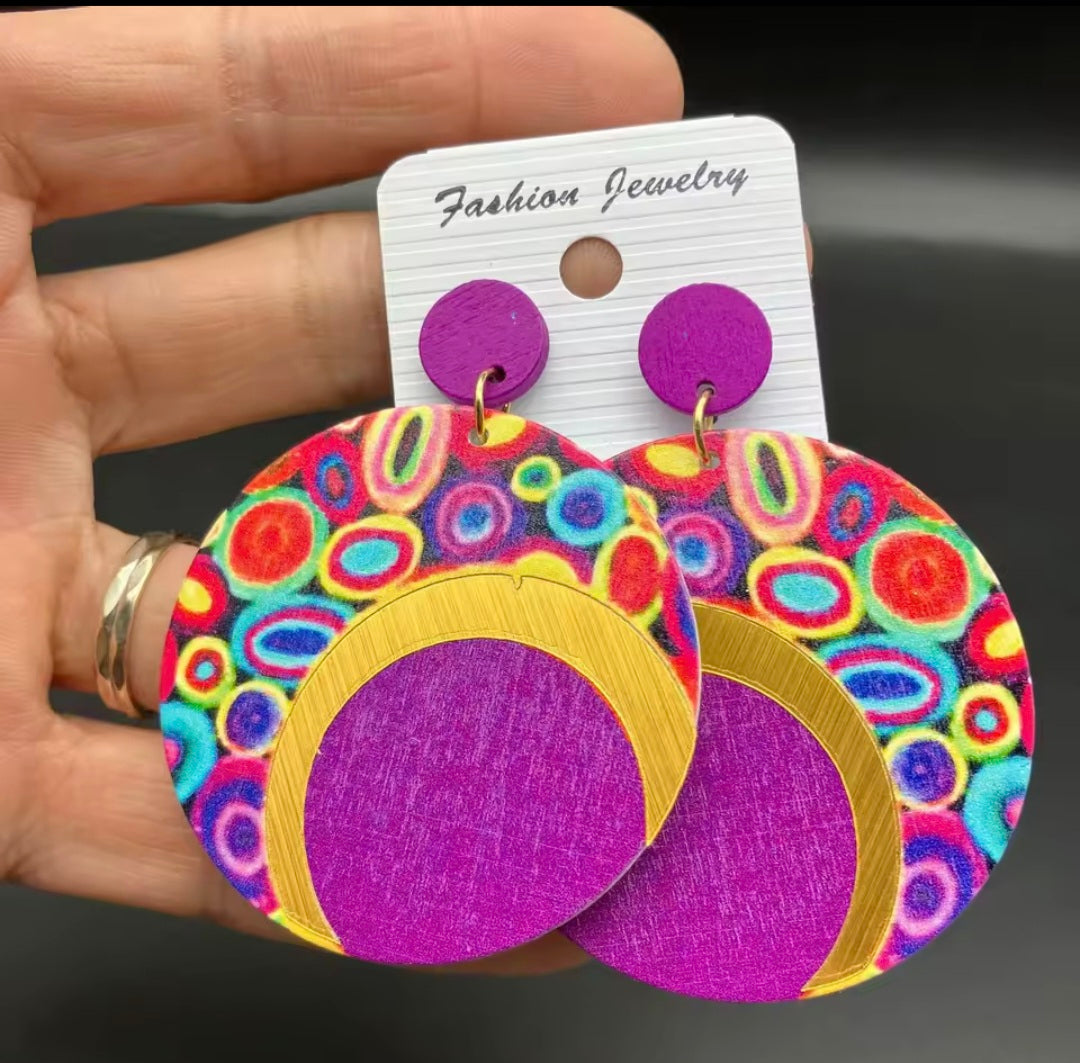 Unique Assorted Wood Earrings