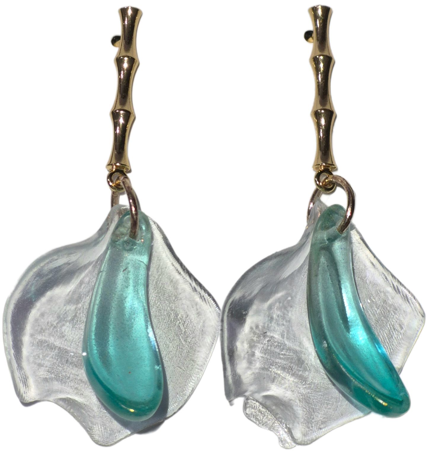 New Transparent Petal Earrings