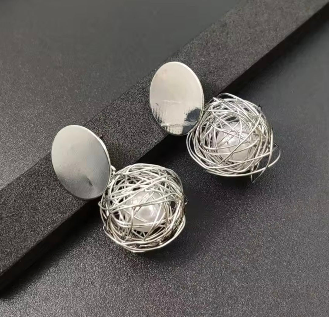 Egg In A Nest Earring.