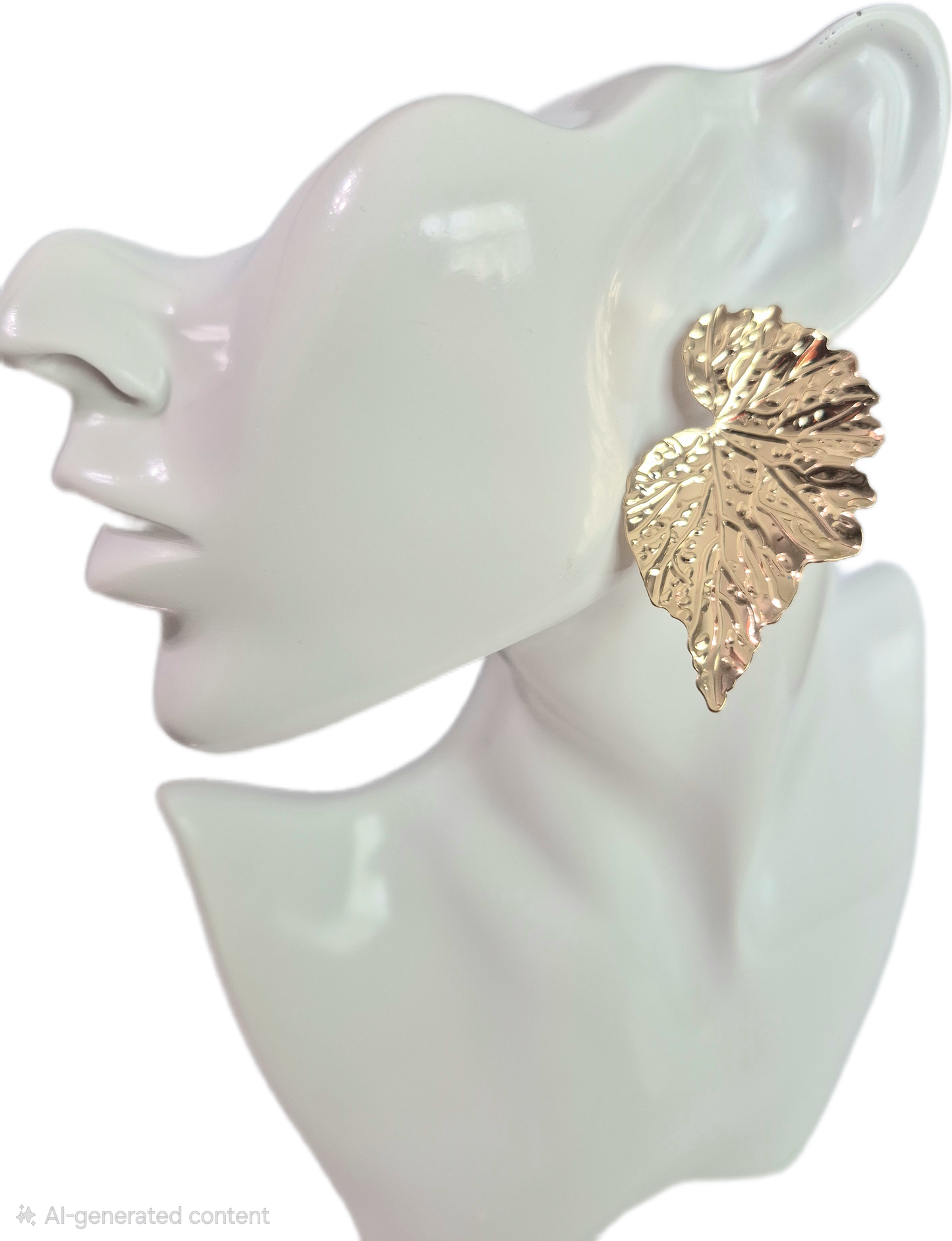 Leafy Metal Earrings