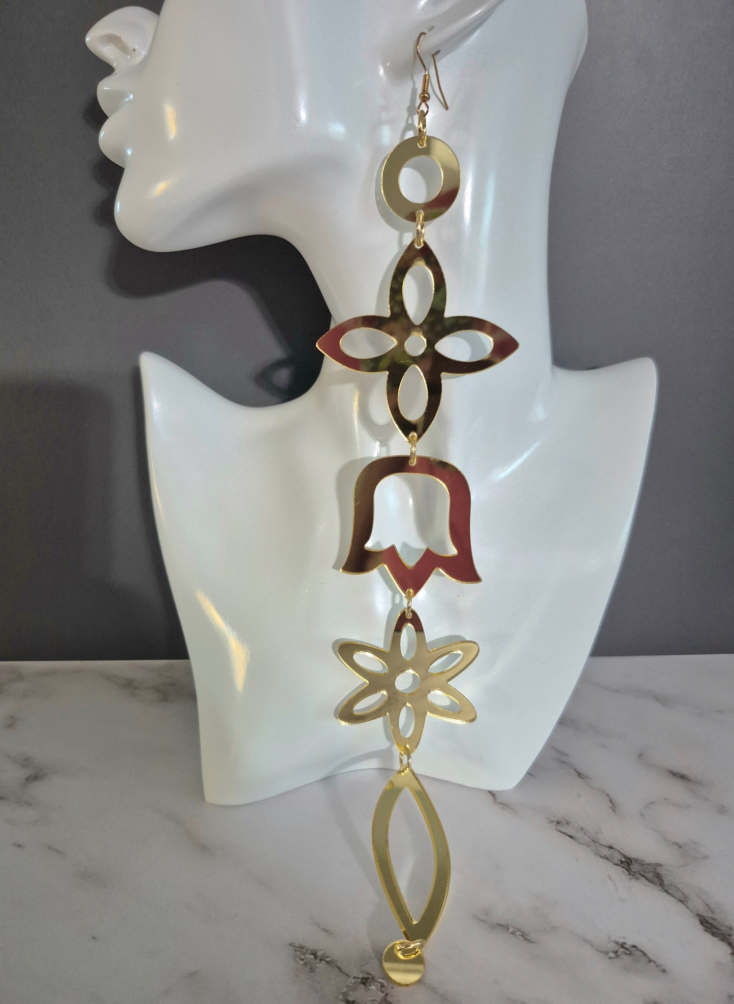 Uber Long Flashy Earrings