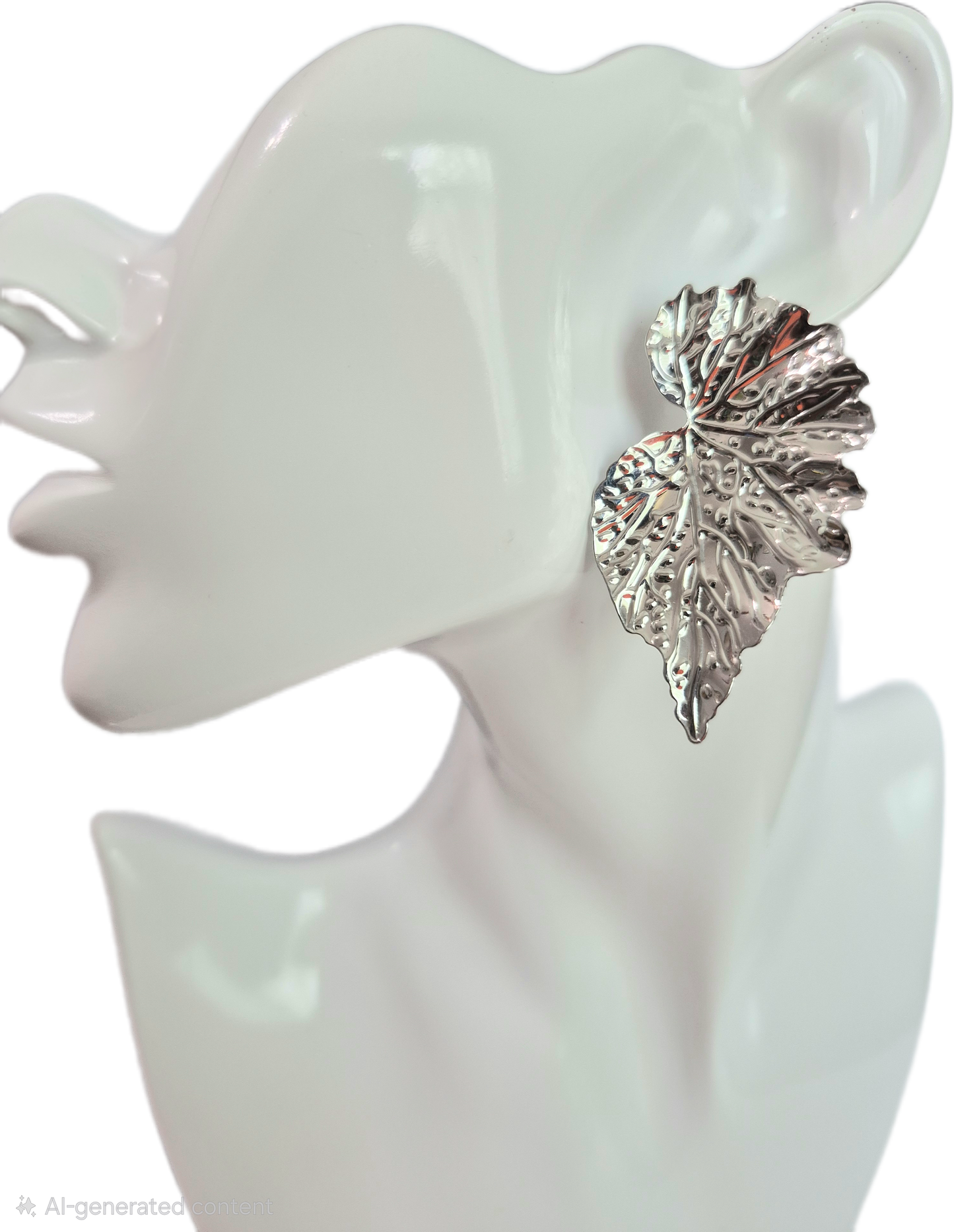 Leafy Metal Earrings