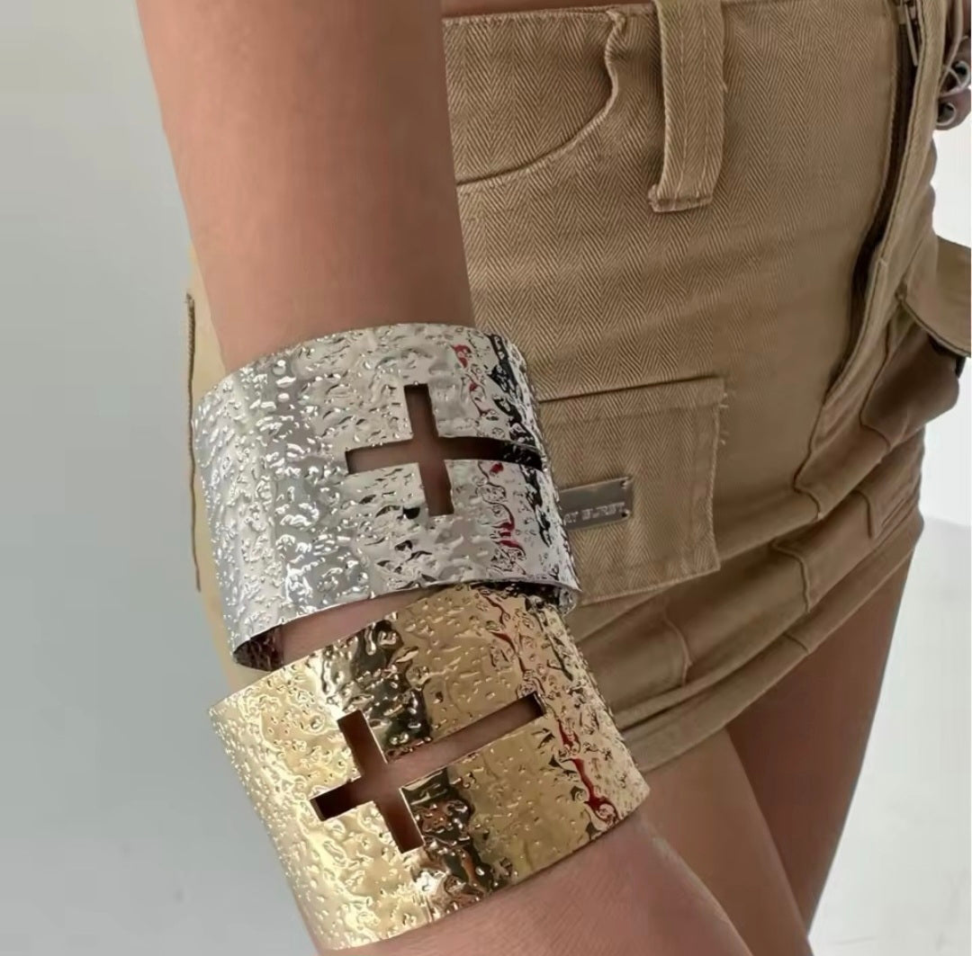 Cross Cuff Bracelet