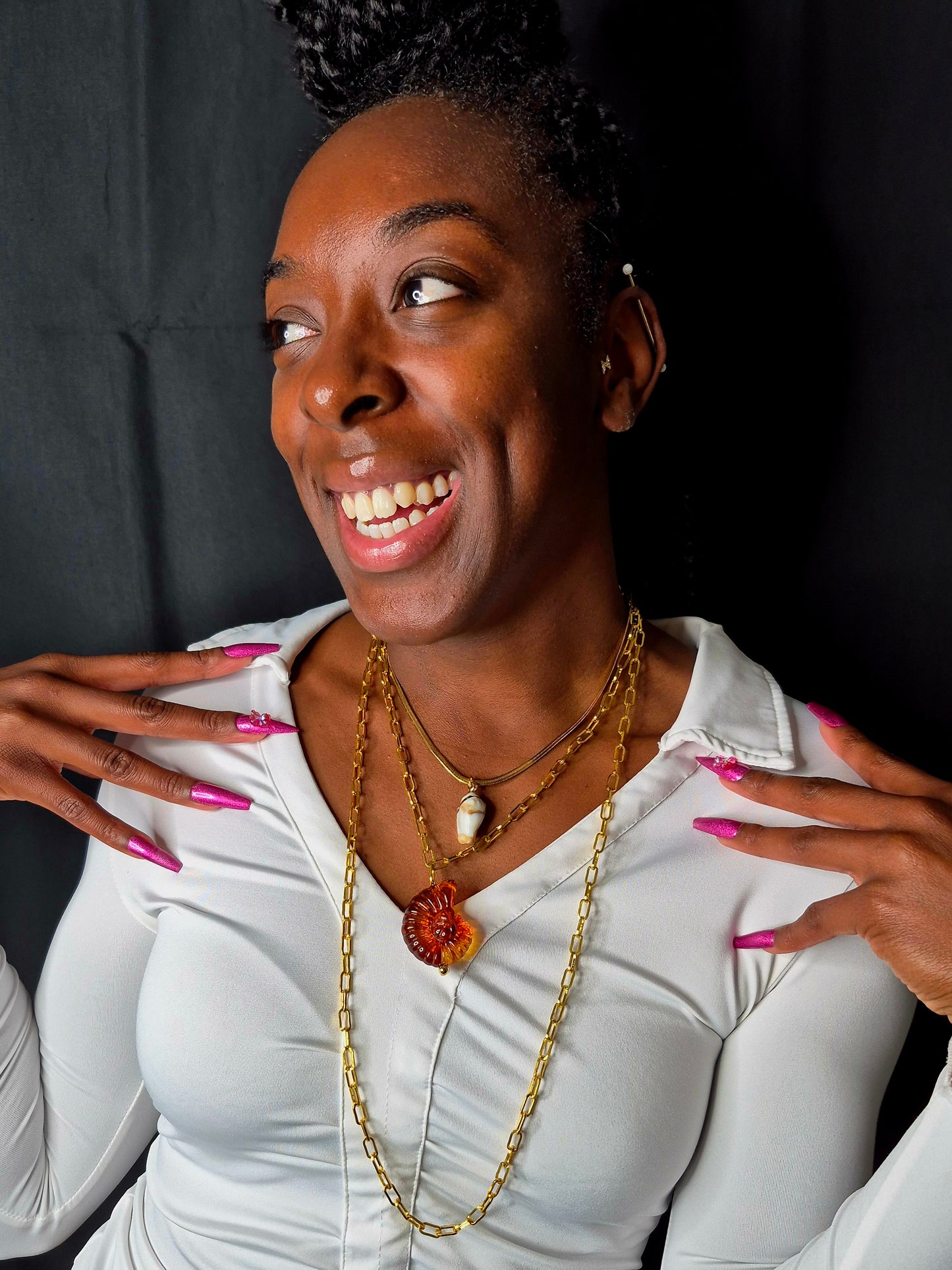 Gold Chain Small Nautilus Shell Necklace