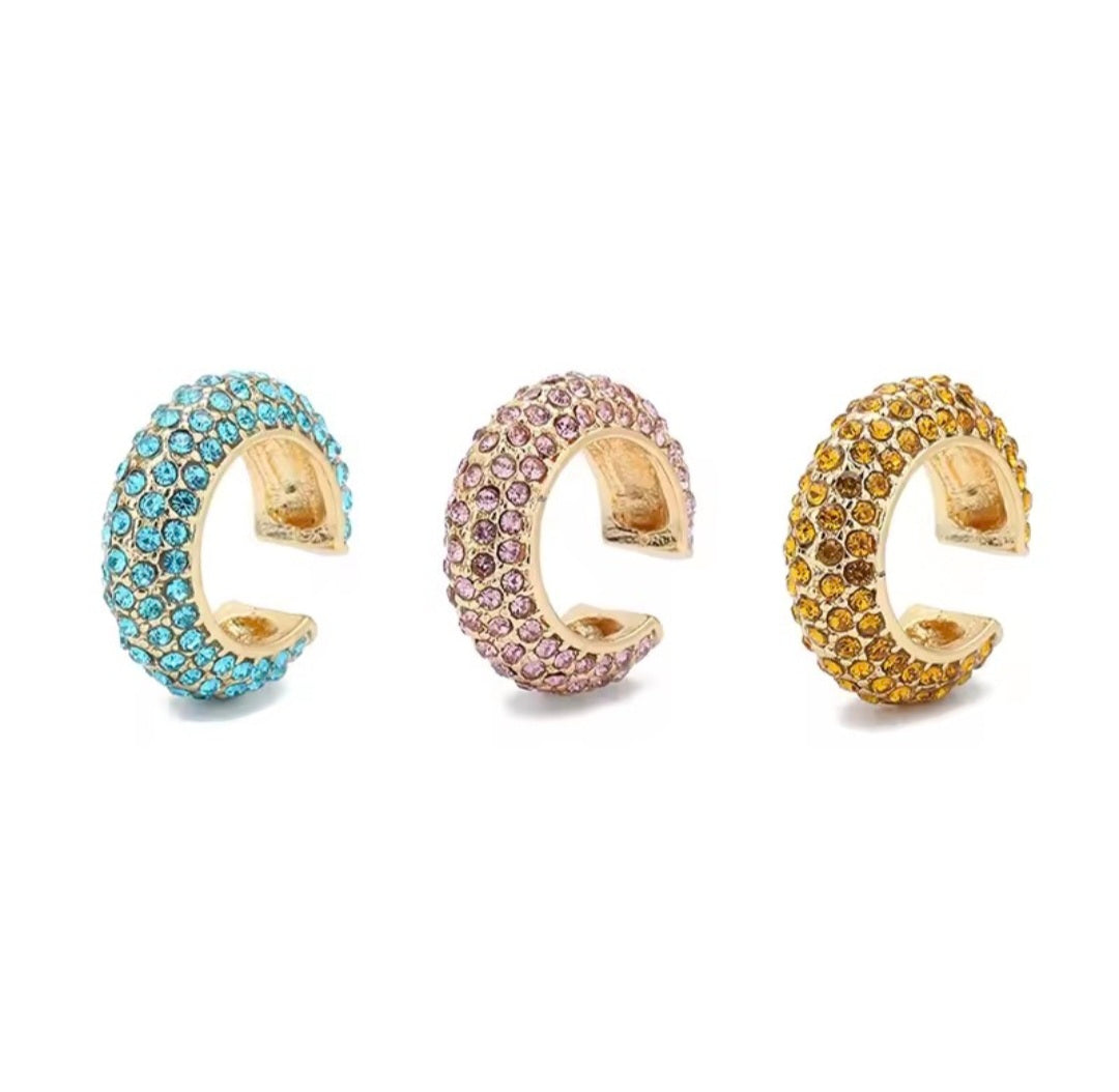 Edgy Rhinestone Ear Cuff