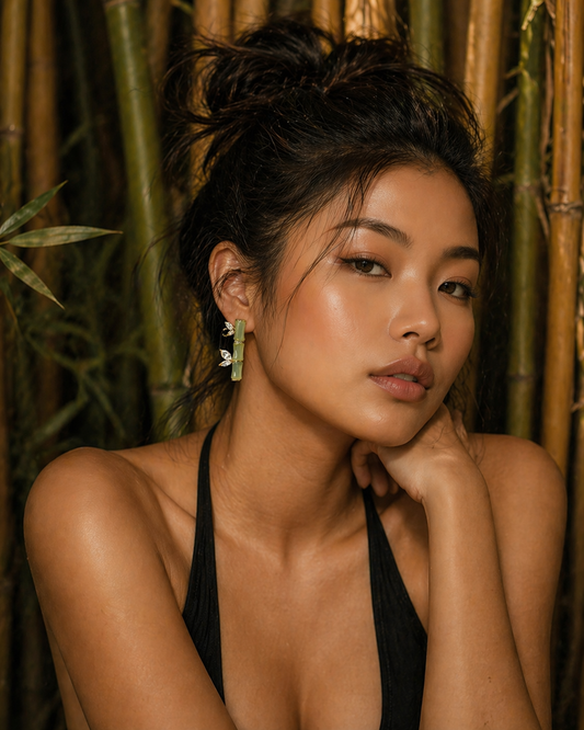 Bamboo Stud Earrings