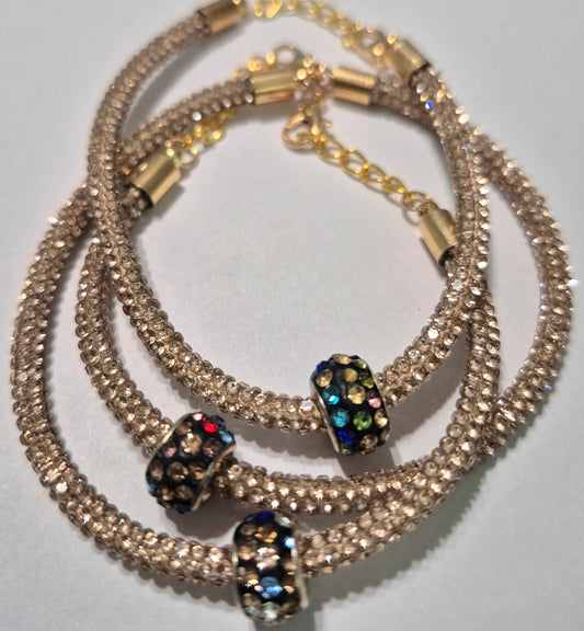 3 Spirits Original, Shimmer Bracelets - Champagne