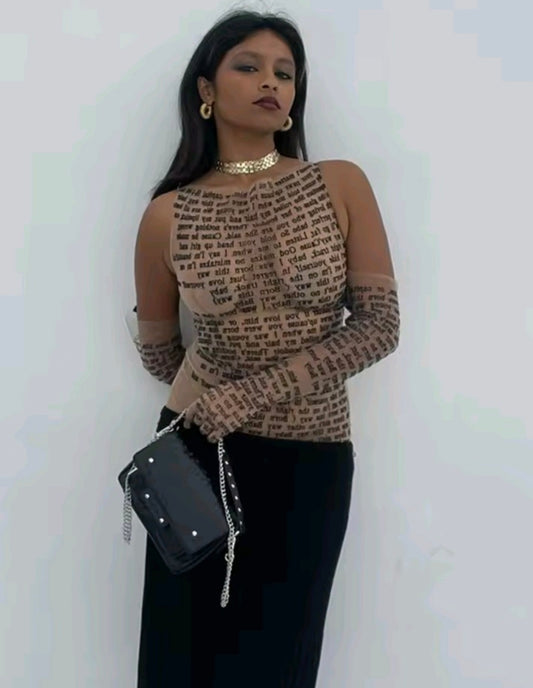 "Born This Way" Sheer Tank Top