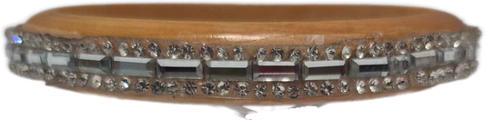 Wood-n Rhinestone Bangle- Small
