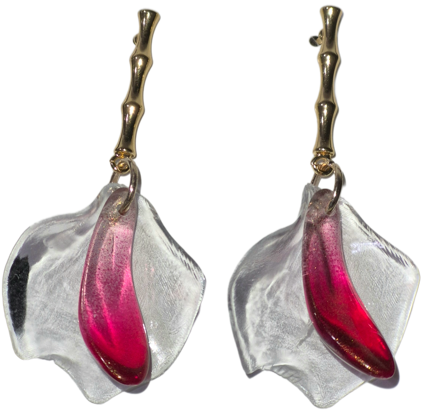 New Transparent Petal Earrings