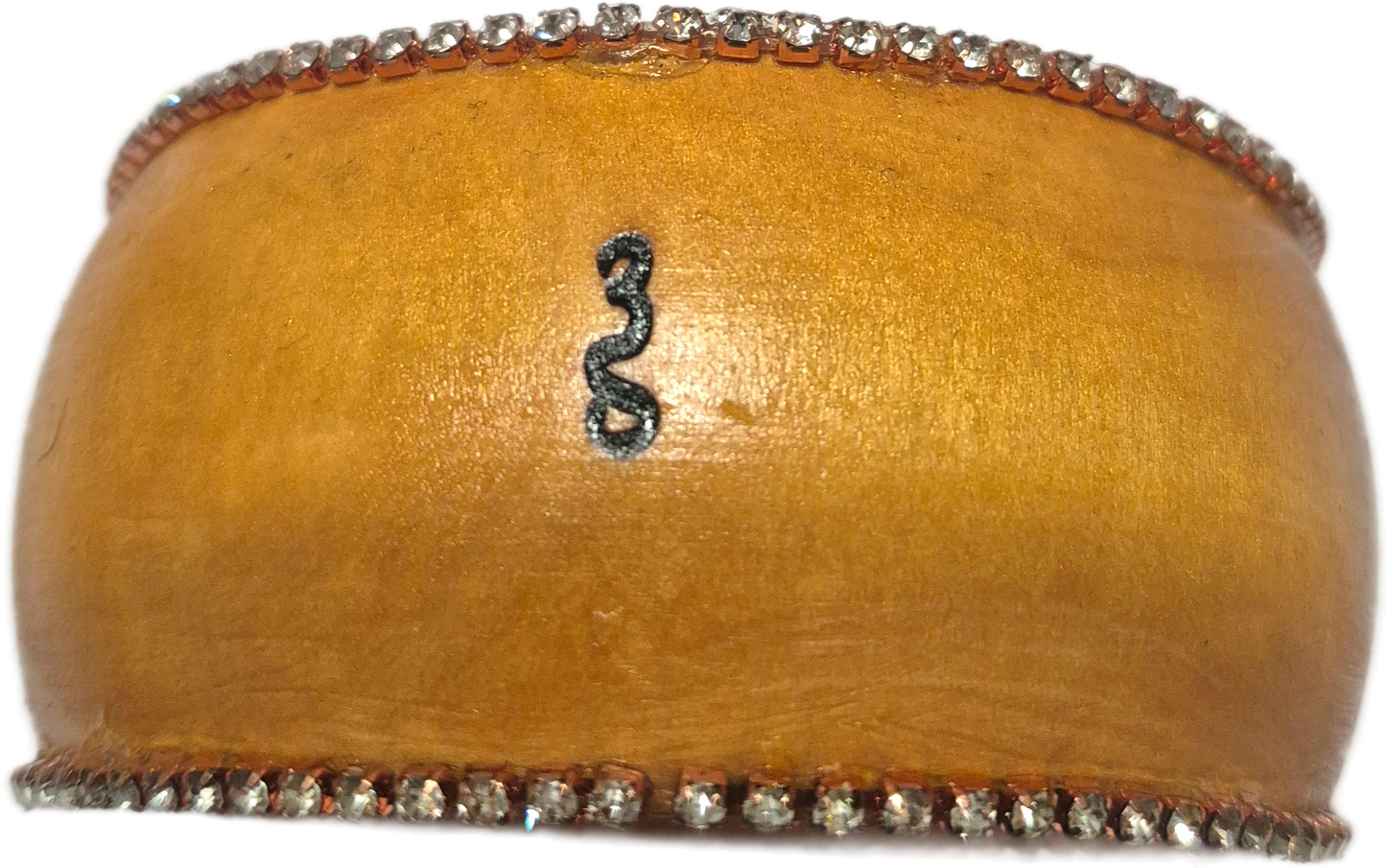 Wood-n Rhinestone Bangle- Medium